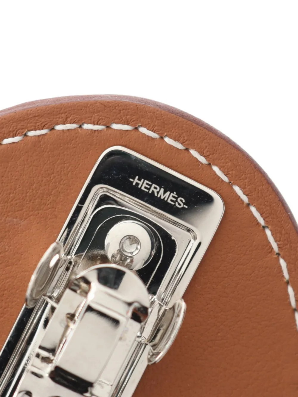 Pre-owned Hermes 2010s Evelyn Barretta Hair Clip In Brown