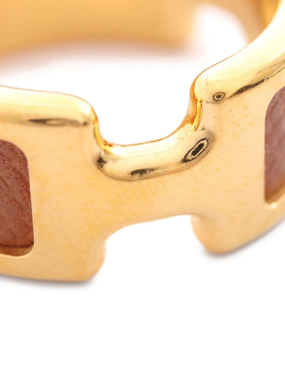 Pre-owned Hermes 10s Olymp Pm Ring In Gold