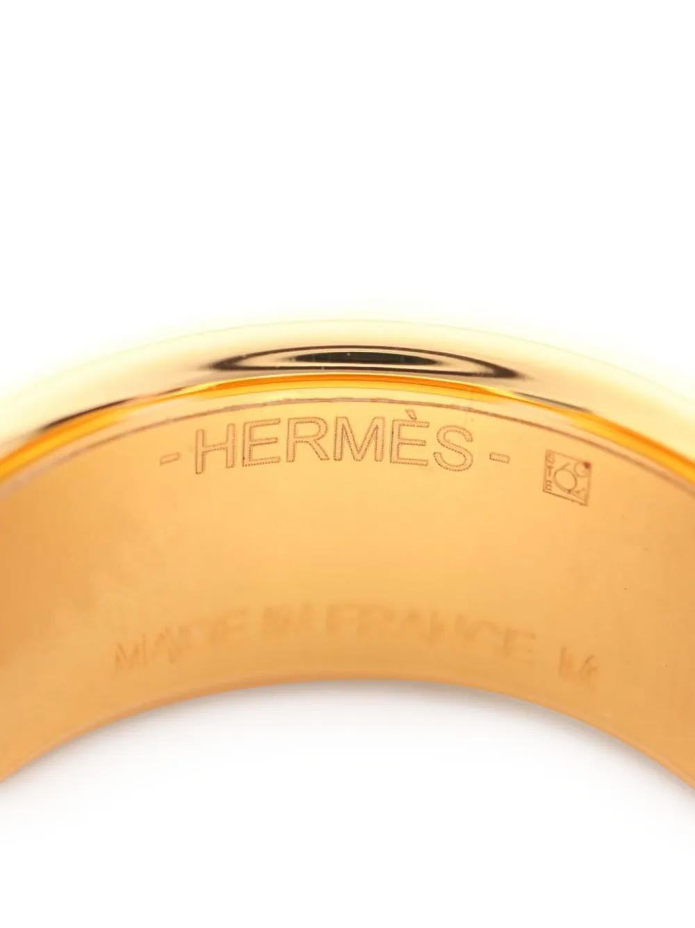 Pre-owned Hermes 10s Olymp Pm Ring In Gold