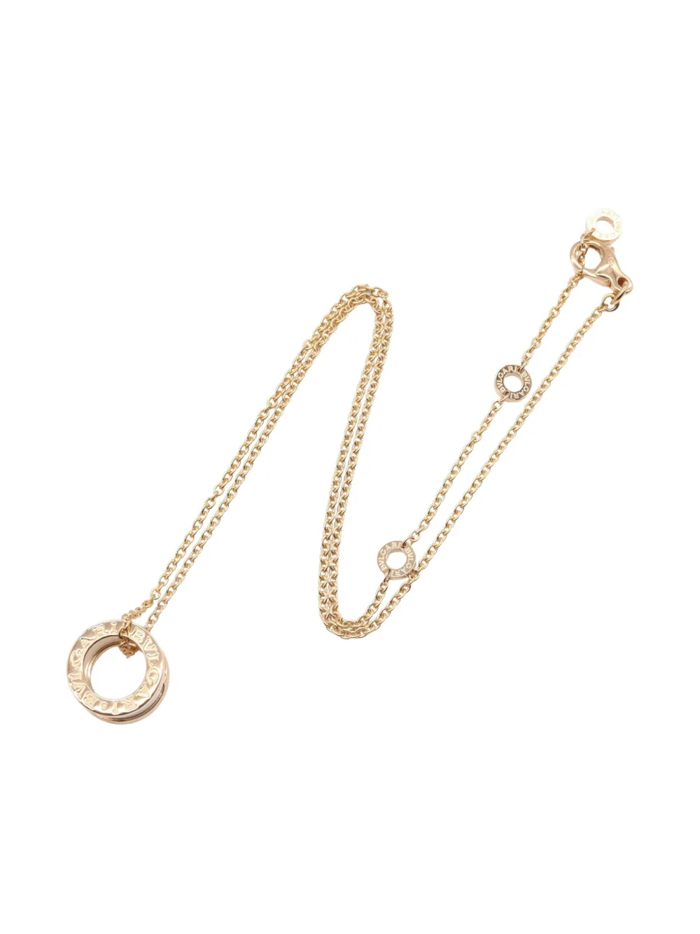 Bvlgari Pre-Owned 2010s 18kt rose gold B-zero1 necklace | Pink | Image 1