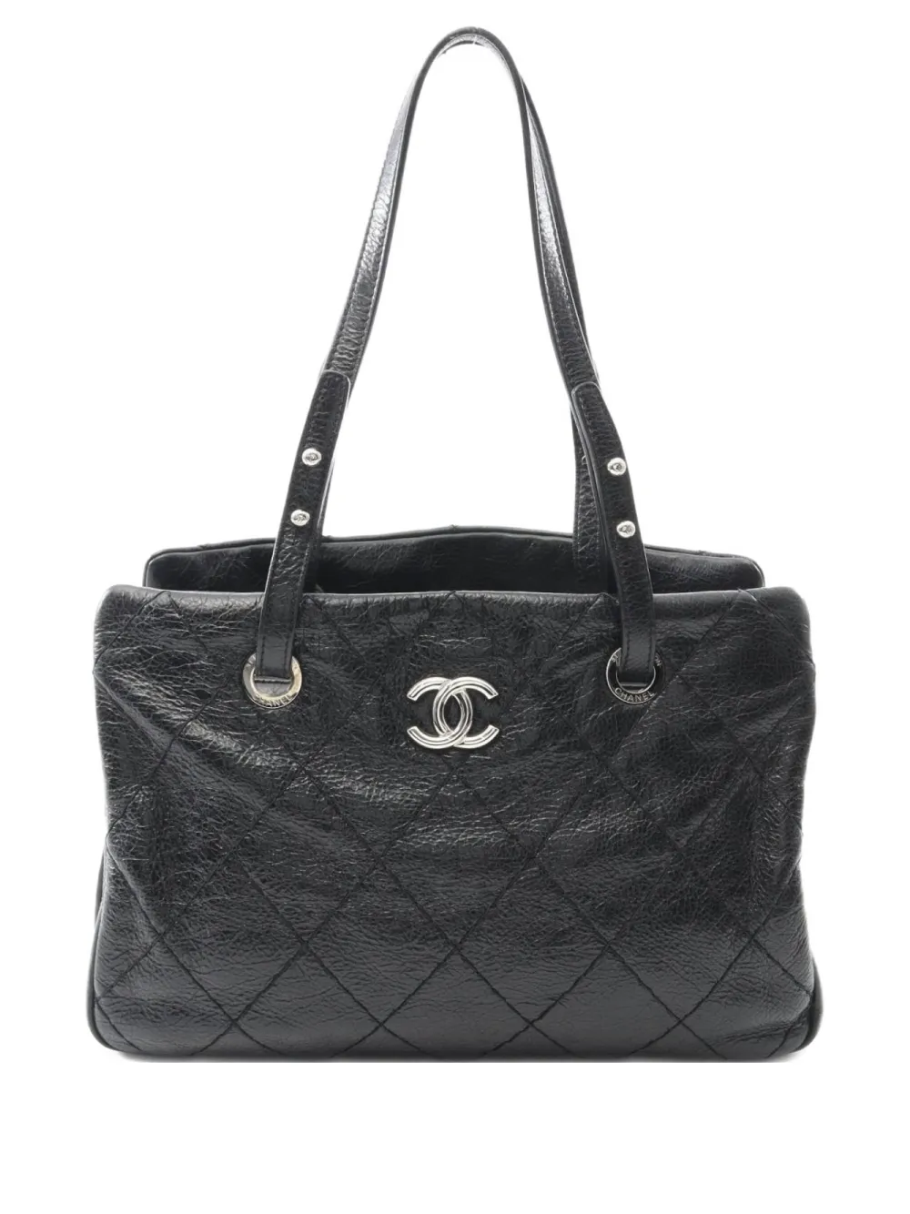 CHANEL Pre-Owned 2010-2011 オン ザ ロード ショルダーバッグ - ブラック CHANEL Pre-Owned 2010-2011 オン ザ ロード ショルダーバッグ - ブラック