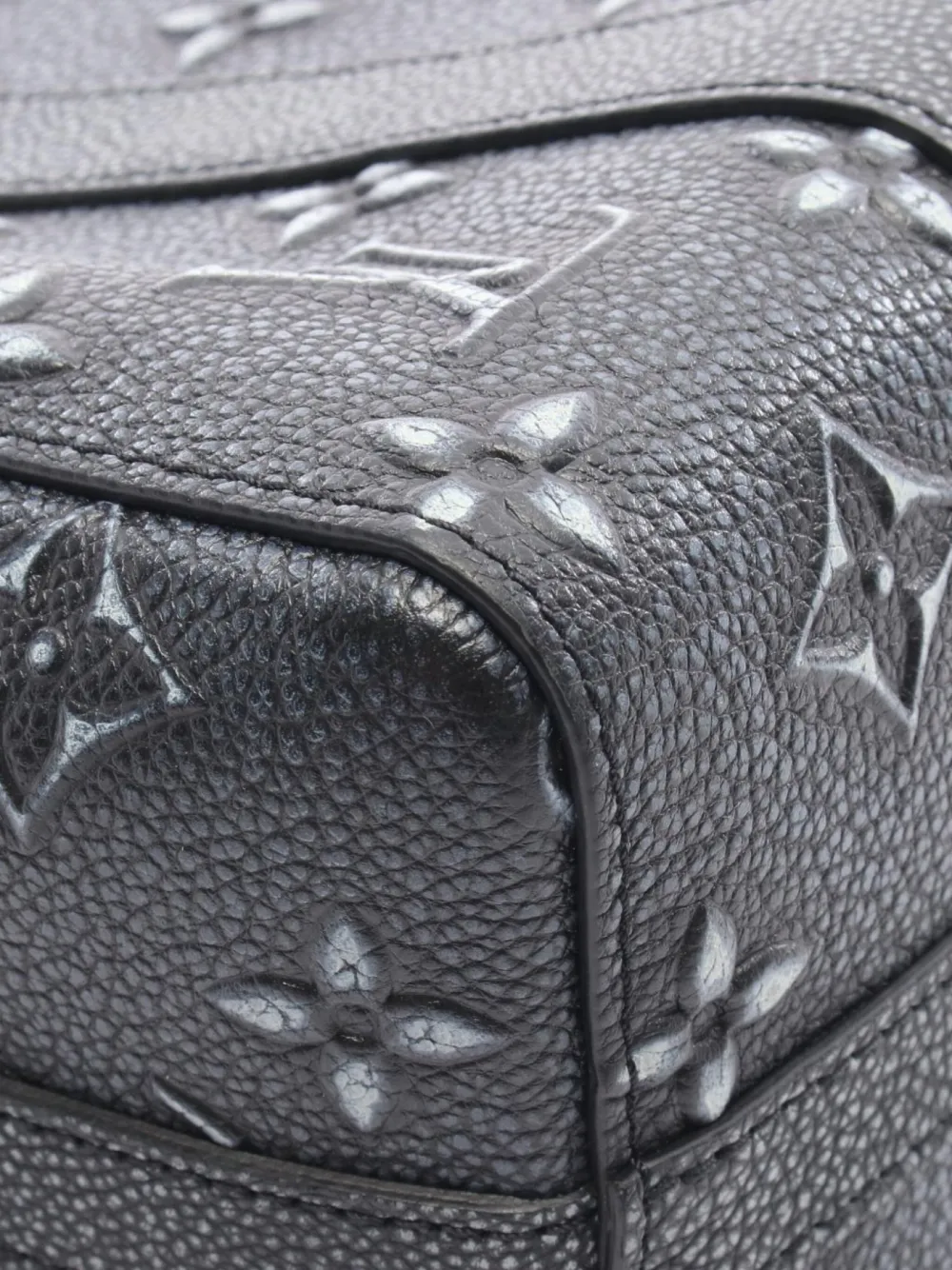 Pre-owned Louis Vuitton 2021 Monogram Embossed Shoulder Bag In Gray
