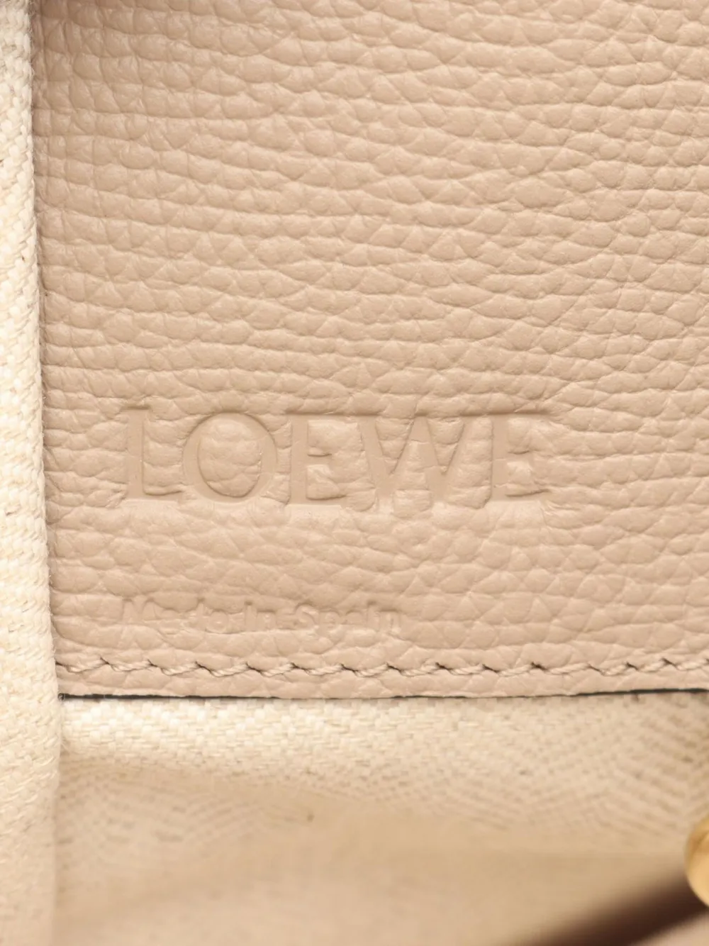Pre-owned Loewe 2010's Small Hammock Leather Tote Bag In Neutral