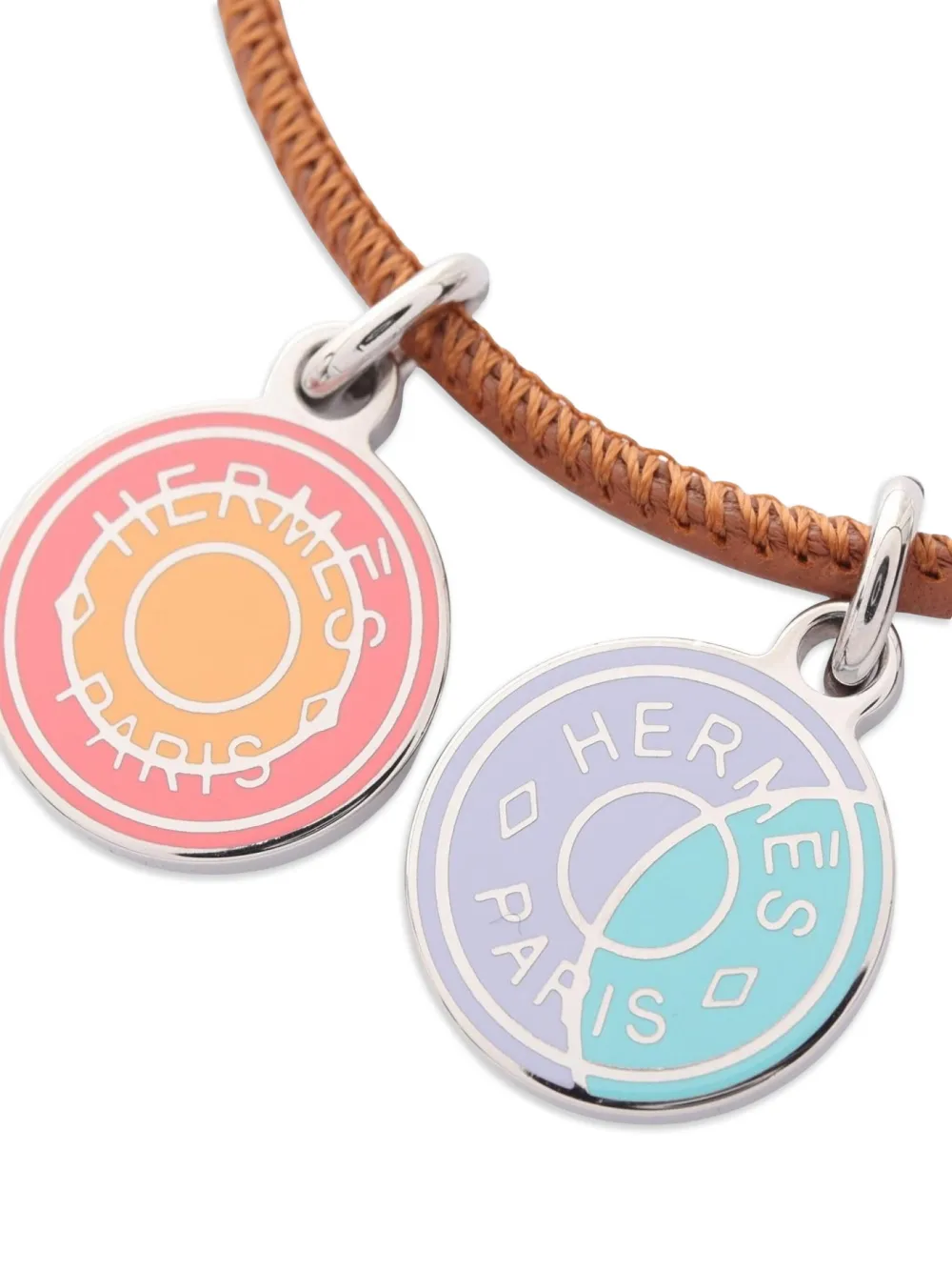 Hermès Pre-Owned 10s Eclipse leather necklace | Image 2