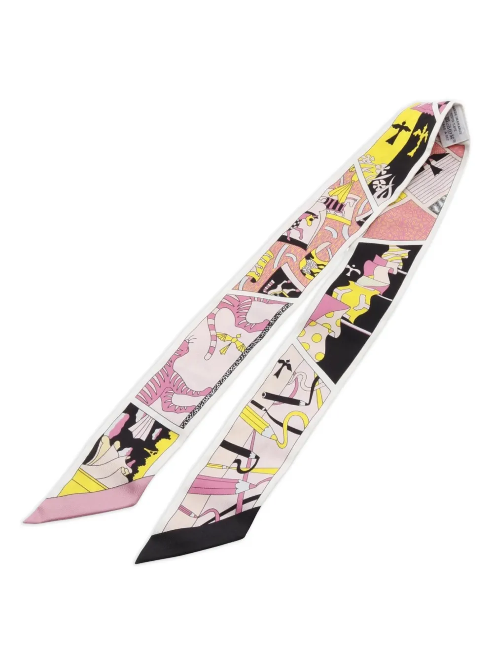 Hermès Pre-Owned 2010s FACTORY SUITE ribbon scarf | Image 2