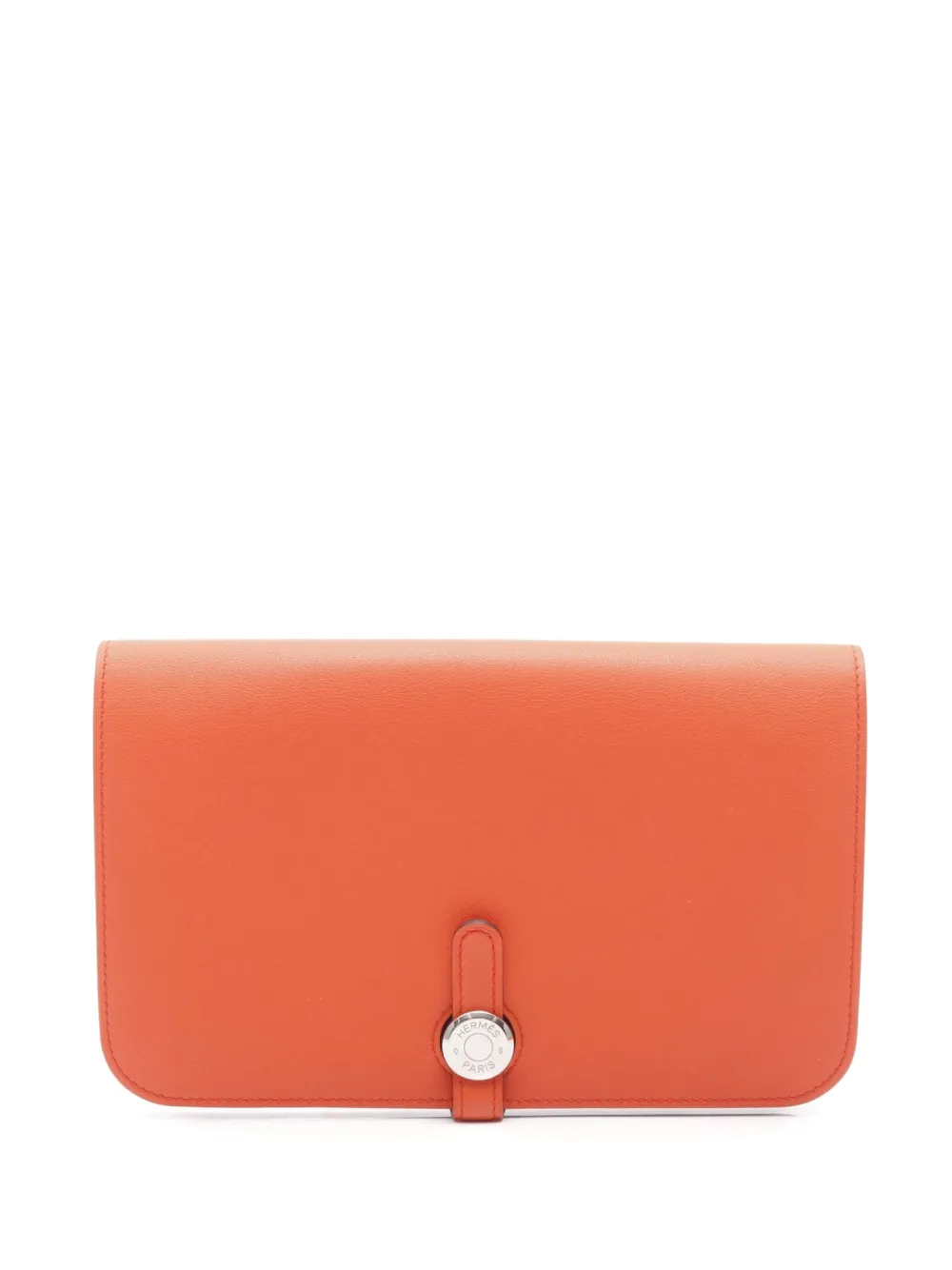 Hermès Pre-Owned 2016 ドゴン デュオ二つ折り財布 - オレンジ Hermès Pre-Owned 2016 ドゴン デュオ二つ折り財布 - オレンジ