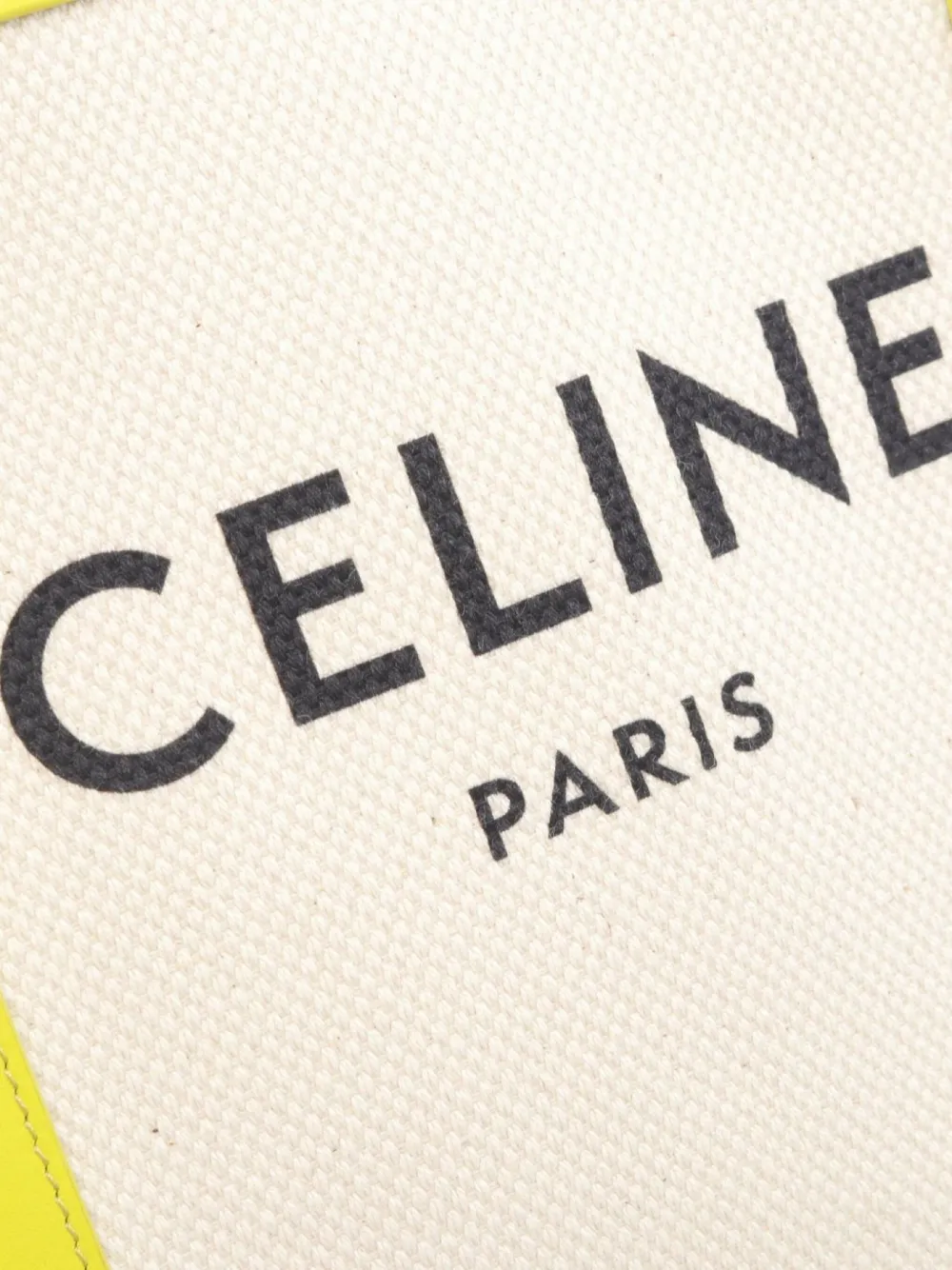 Pre-owned Celine 2010s Mini Vertical Cabas Handbag In Neutral