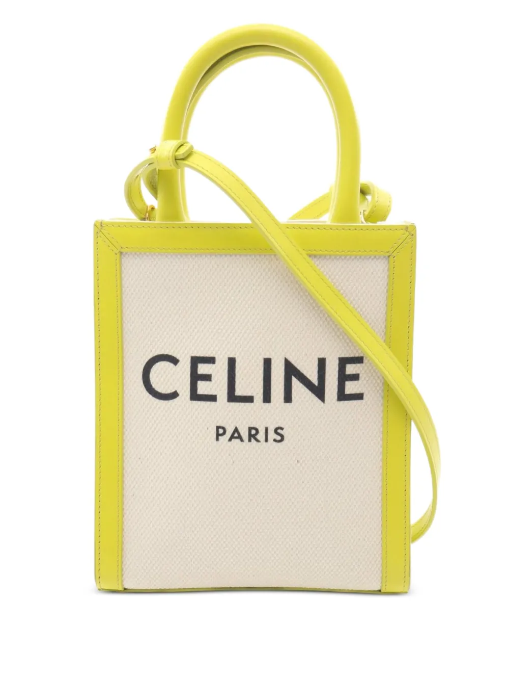 Pre-owned Celine 2010s Mini Vertical Cabas Handbag In Neutral