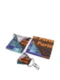 Louis Vuitton Pre-Owned 2021 collage-print mask pouch bandana set - Brown