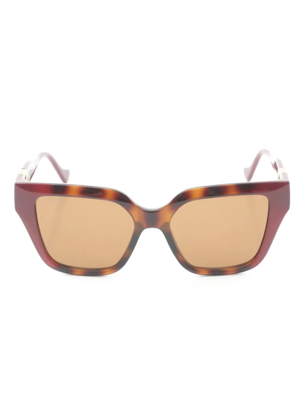 Gucci Pre-Owned 2020s square-frame sunglasses | Red | Image 1