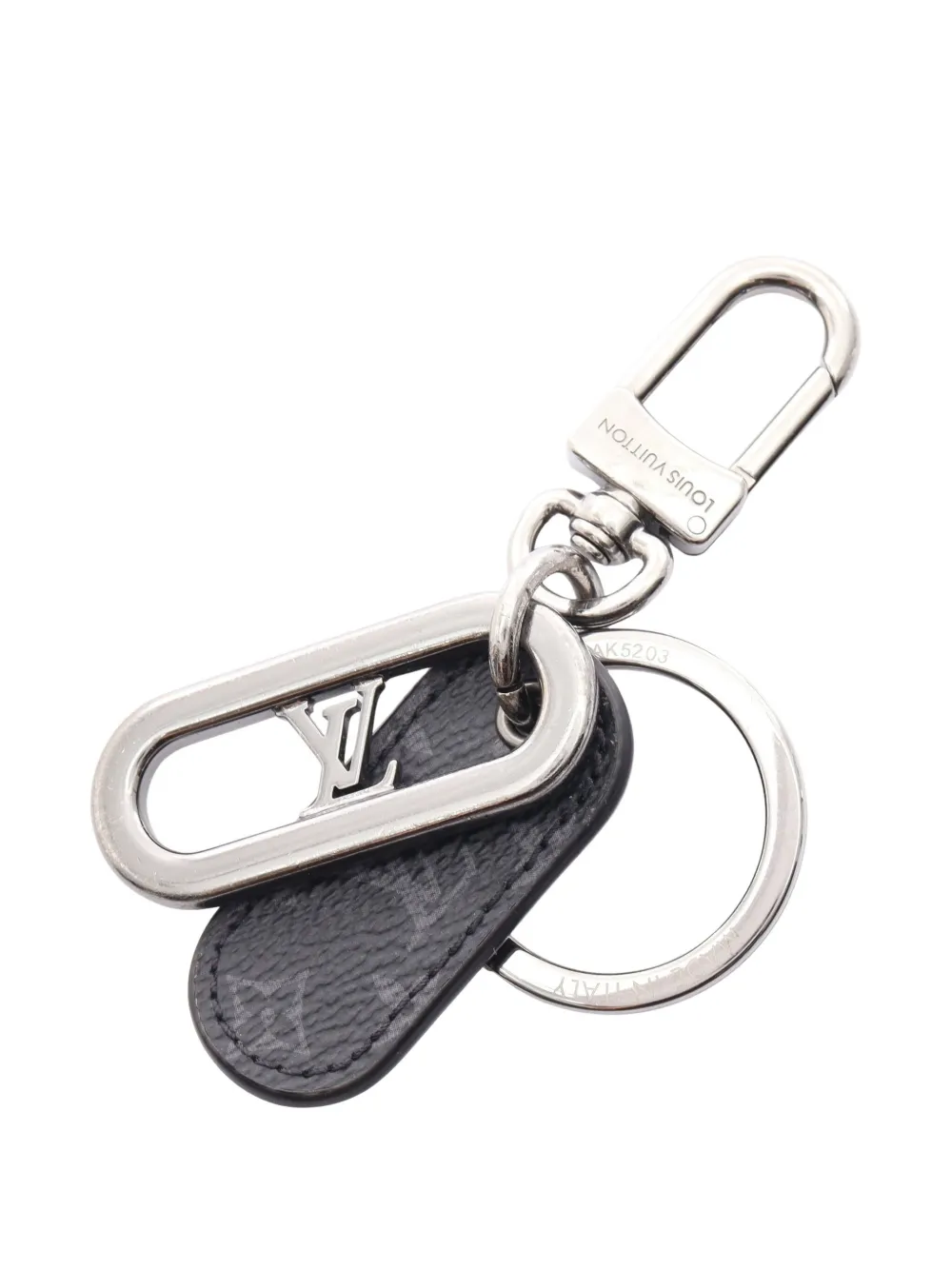 Louis Vuitton Pre-Owned 2023's logo-embellishment key ring | Silver | Image 1