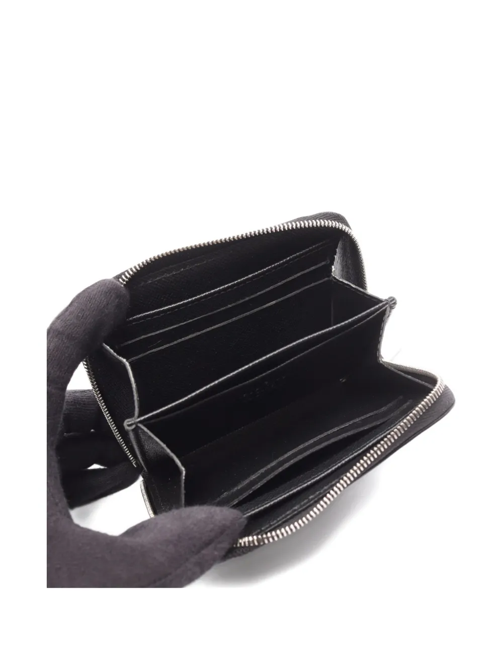 Pre-owned Louis Vuitton 2021 Épi-leather Zippy Coin Purse In Black