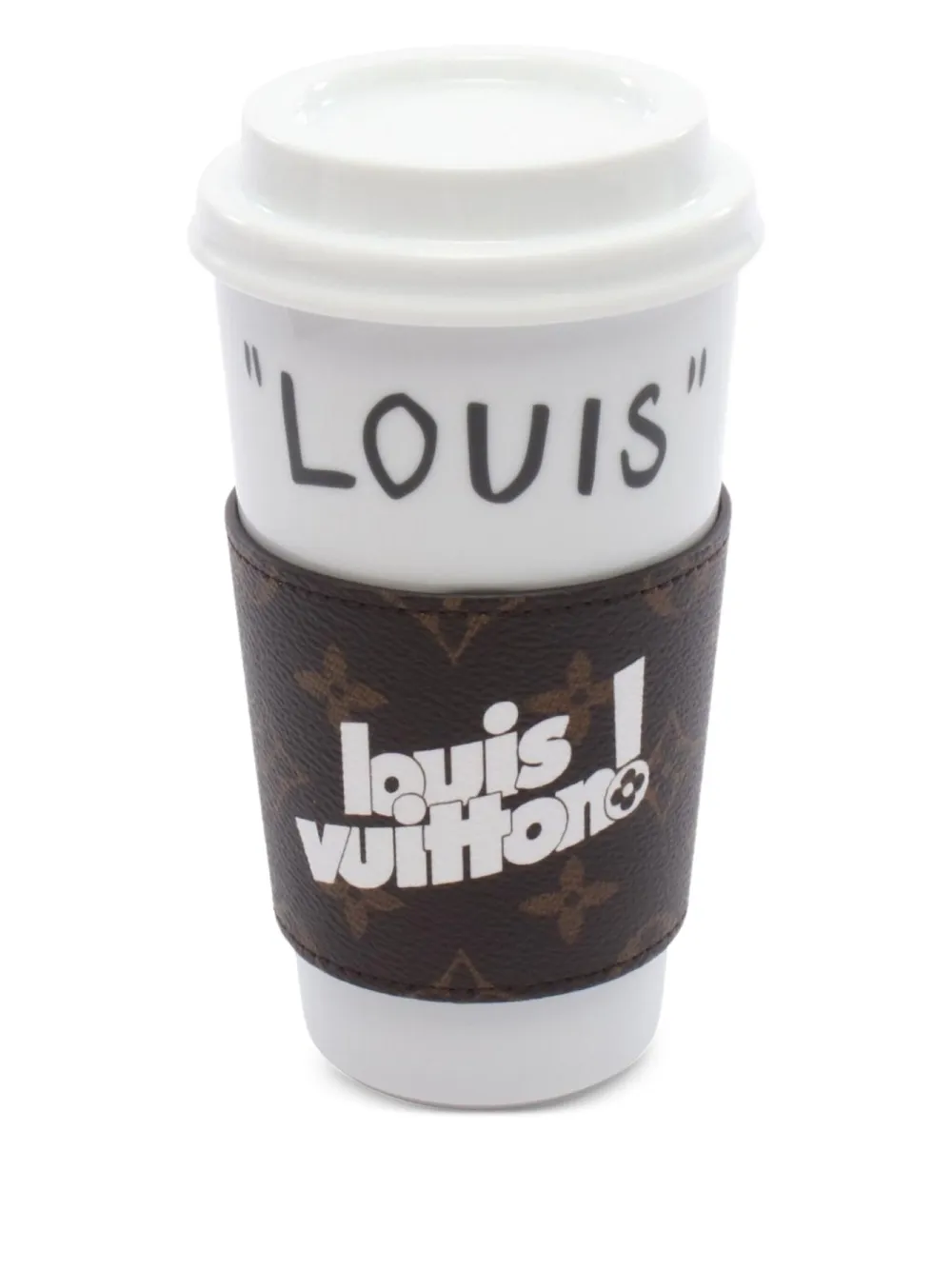 Louis Vuitton Pre-Owned 2020s monogram tumbler | White | Image 1