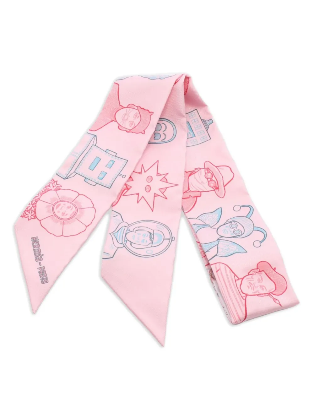 Hermès Pre-Owned 2020s Dress Code scarf | Pink | Image 1