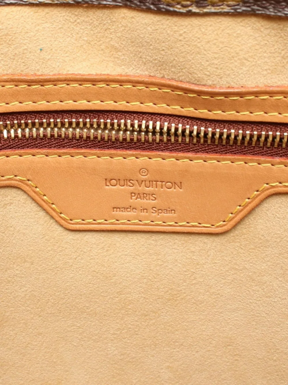 Pre-owned Louis Vuitton 2001 Monogram Canvas Luco Shoulder Bag In Brown