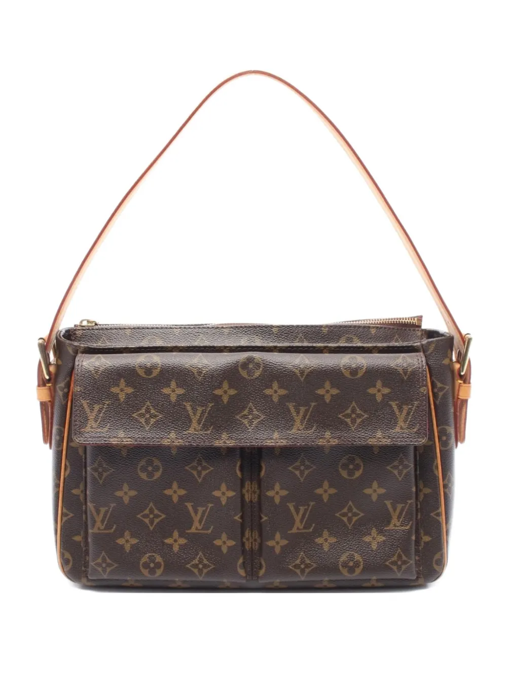 Louis Vuitton Pre-Owned 2007 ヴィバシテ GM モノグラムキャンバス ショルダーバッグ - ブラウン Louis Vuitton Pre-Owned 2007 ヴィバシテ GM モノグラムキャンバス ショルダーバッグ - ブラウン