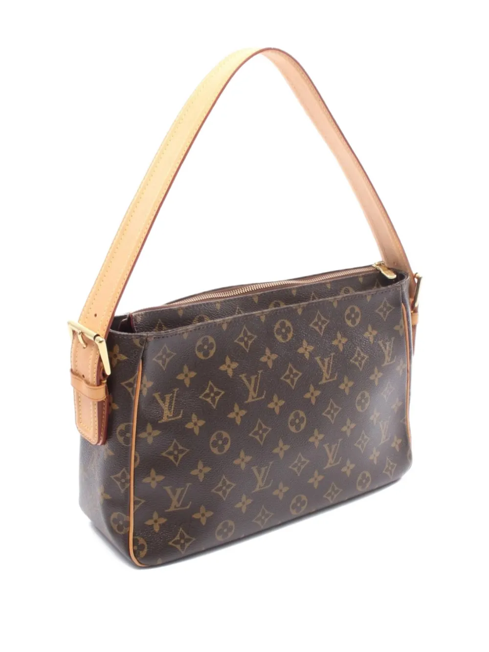 Pre-owned Louis Vuitton 2007 Vivacite Gm Monogram Canvas Shoulder Bag In Brown