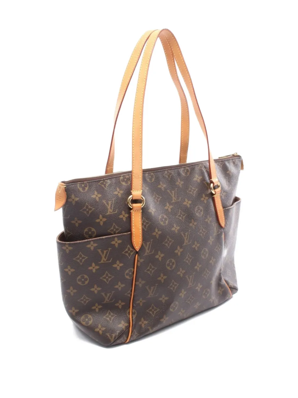 Pre-owned Louis Vuitton 2009 Totally Mm Monogram Tote Bag In Brown