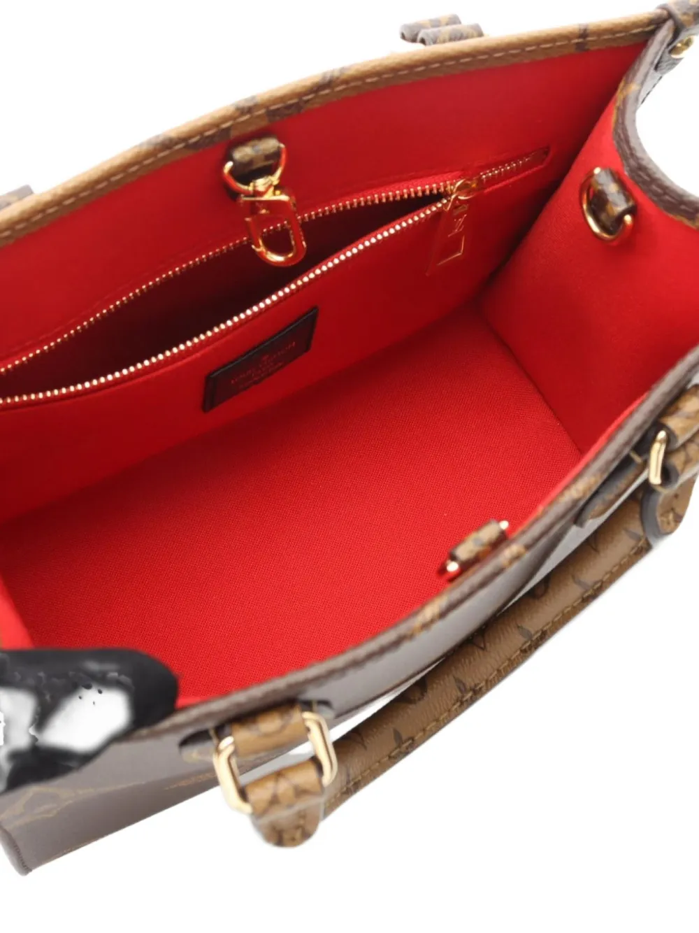 Pre-owned Louis Vuitton 2021 Onthego Pm Two-way Handbag In Brown