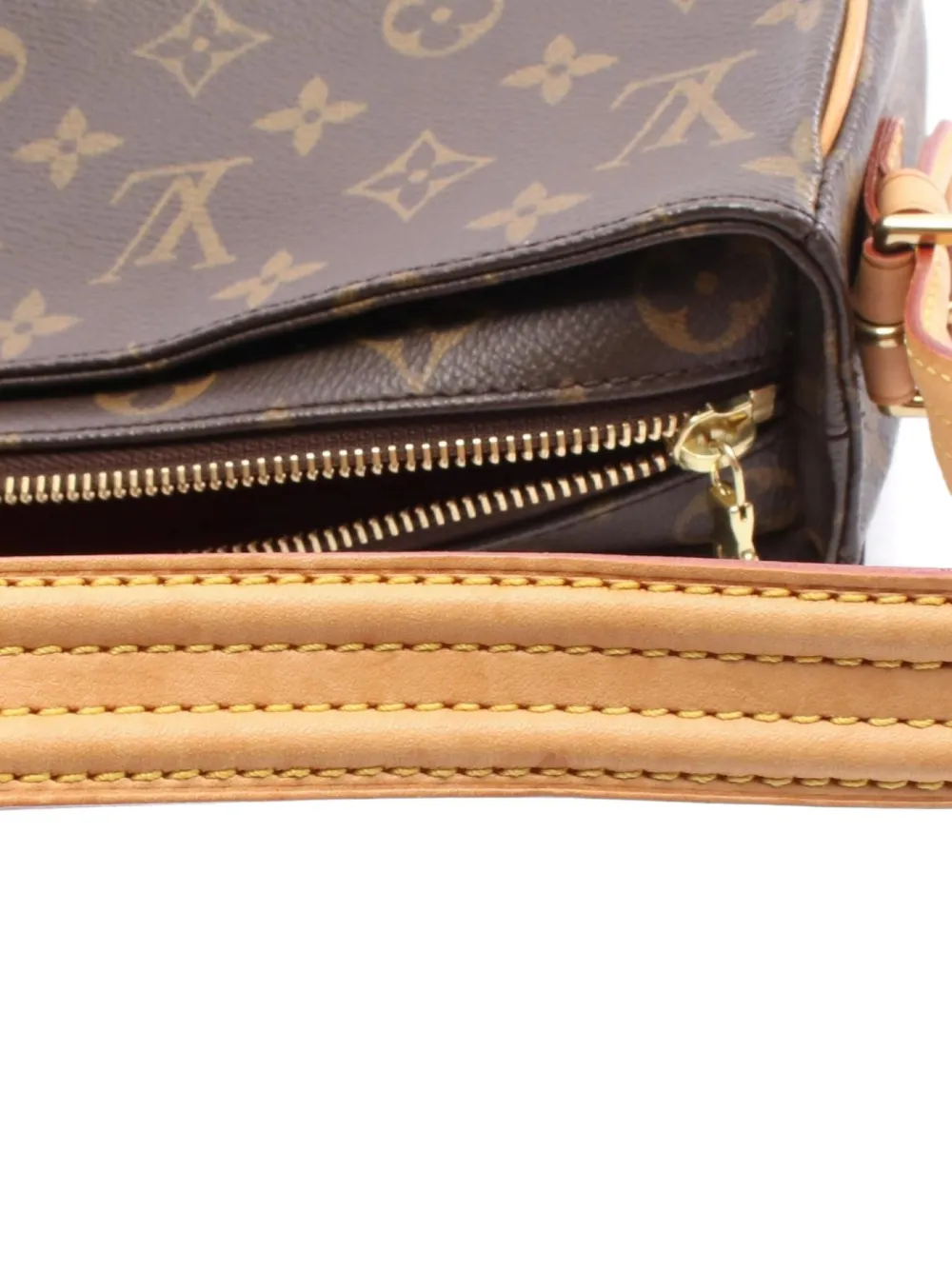 Pre-owned Louis Vuitton 2004 Monogram Shoulder Bag In Brown