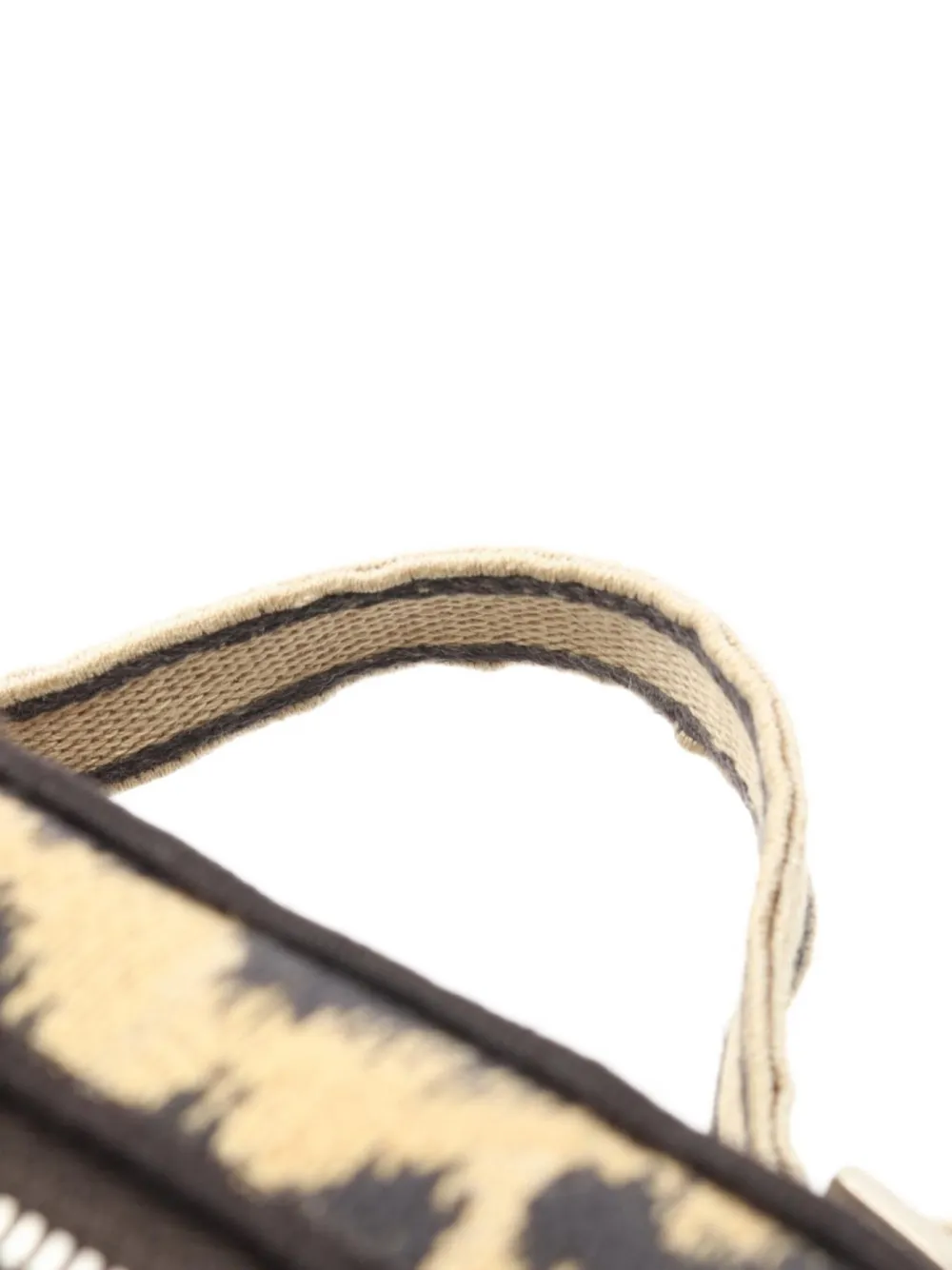 Pre-owned Dior 2010s Small Canvas Vanity Bag In Neutral