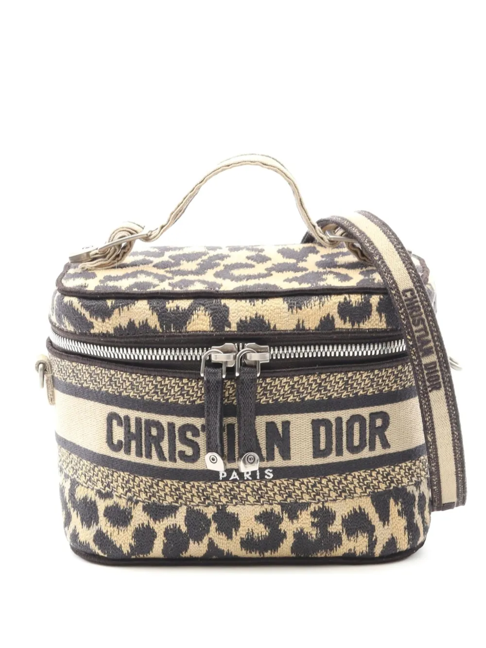 Christian Dior Pre-Owned 2010s small canvas vanity bag | Neutrals | Image 1