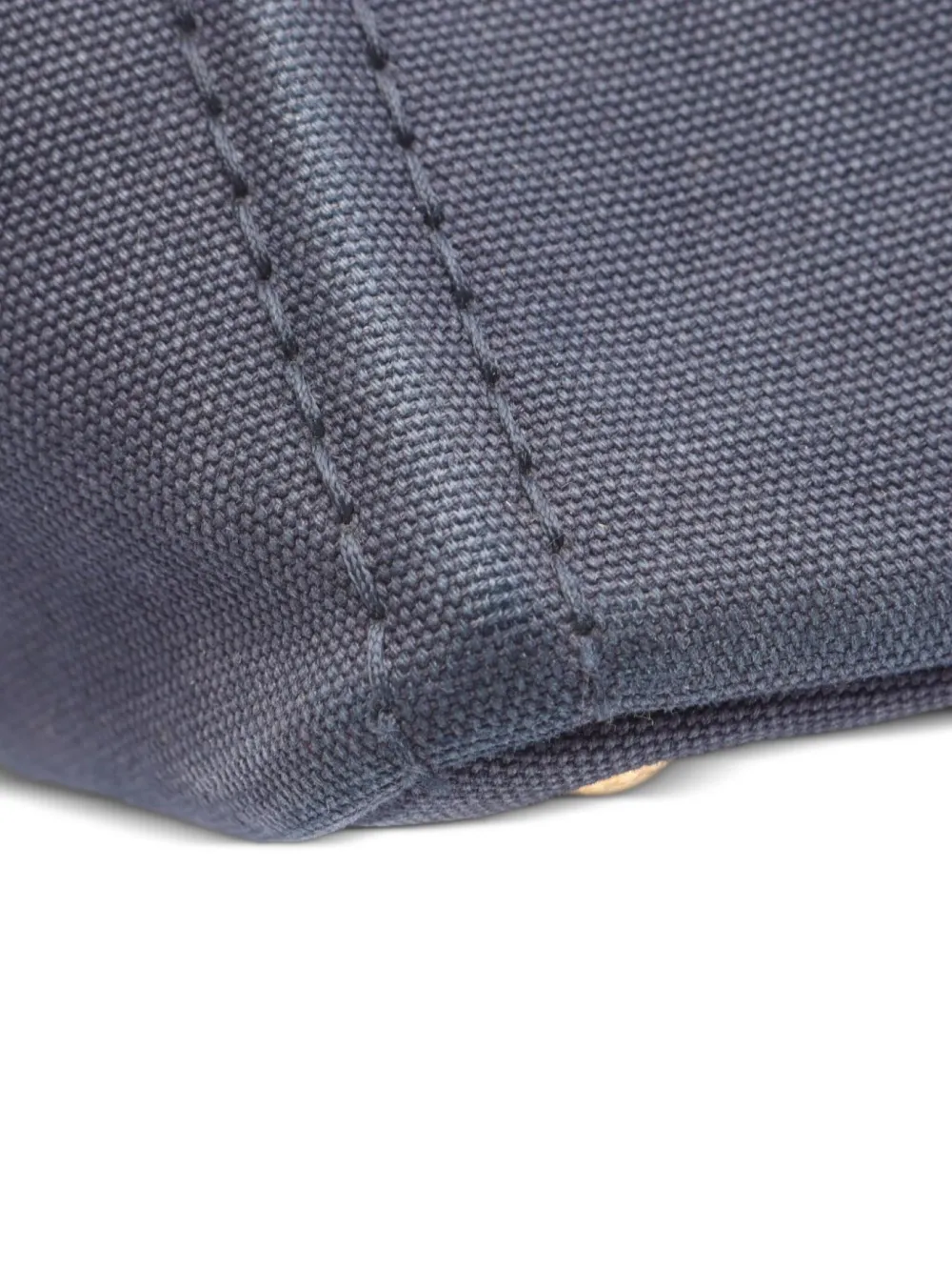 Pre-owned Prada 2000's Canapa Tote Bag In Blue