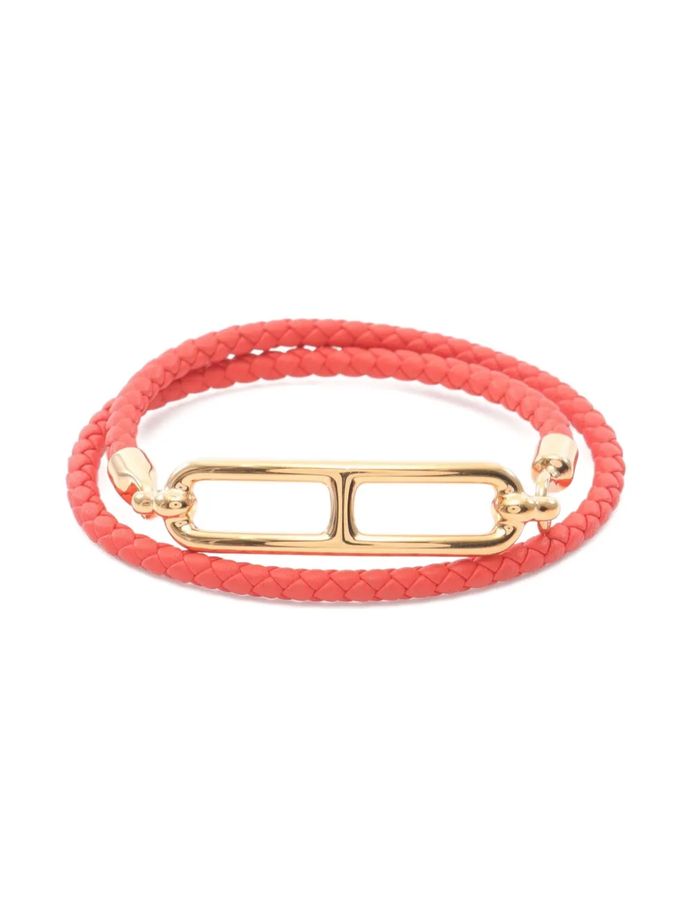 Pre-owned Hermes 2010s Le Lis Du Bourtour Bracelet In Gold
