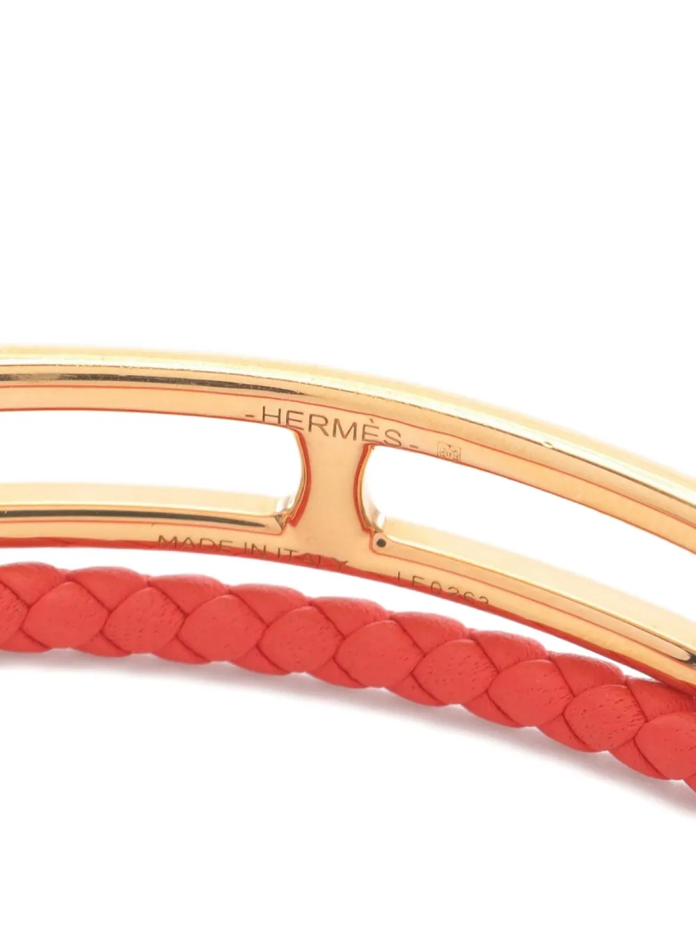 Pre-owned Hermes 2010s Le Lis Du Bourtour Bracelet In Gold