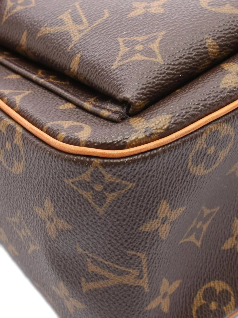Pre-owned Louis Vuitton 2004 Viva Cite Gm Shoulder Bag In Brown