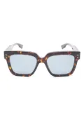 Gucci Pre-Owned 2020's tortoiseshell-pattern square-frame sunglasses - Brown