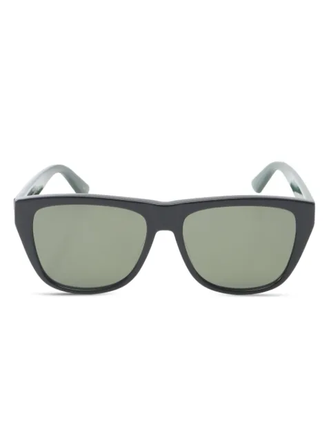 Gucci Pre-Owned نظارة شمس بإطار مستطيل من عقد 2020