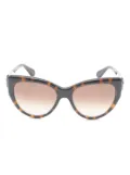Gucci Pre-Owned 2000s tortoiseshell cat-eye frame sunglasses - Brown