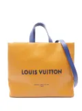 Louis Vuitton Pre-Owned 2021 Saffron MM leather tote bag - Orange