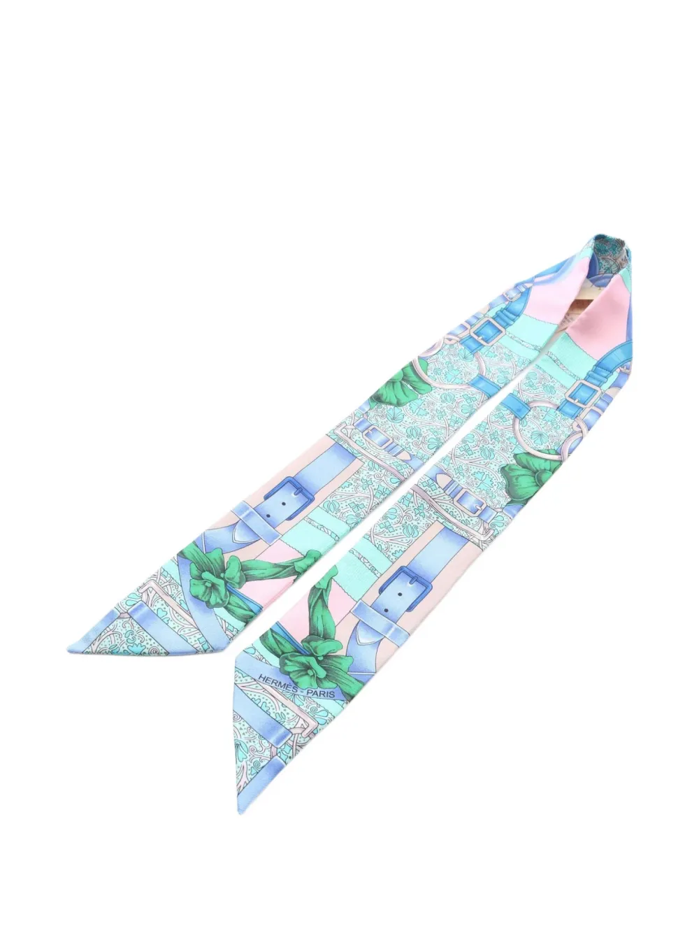 Hermès Pre-Owned 1920 Grand Manege Fleuri twilly scarf | Image 2