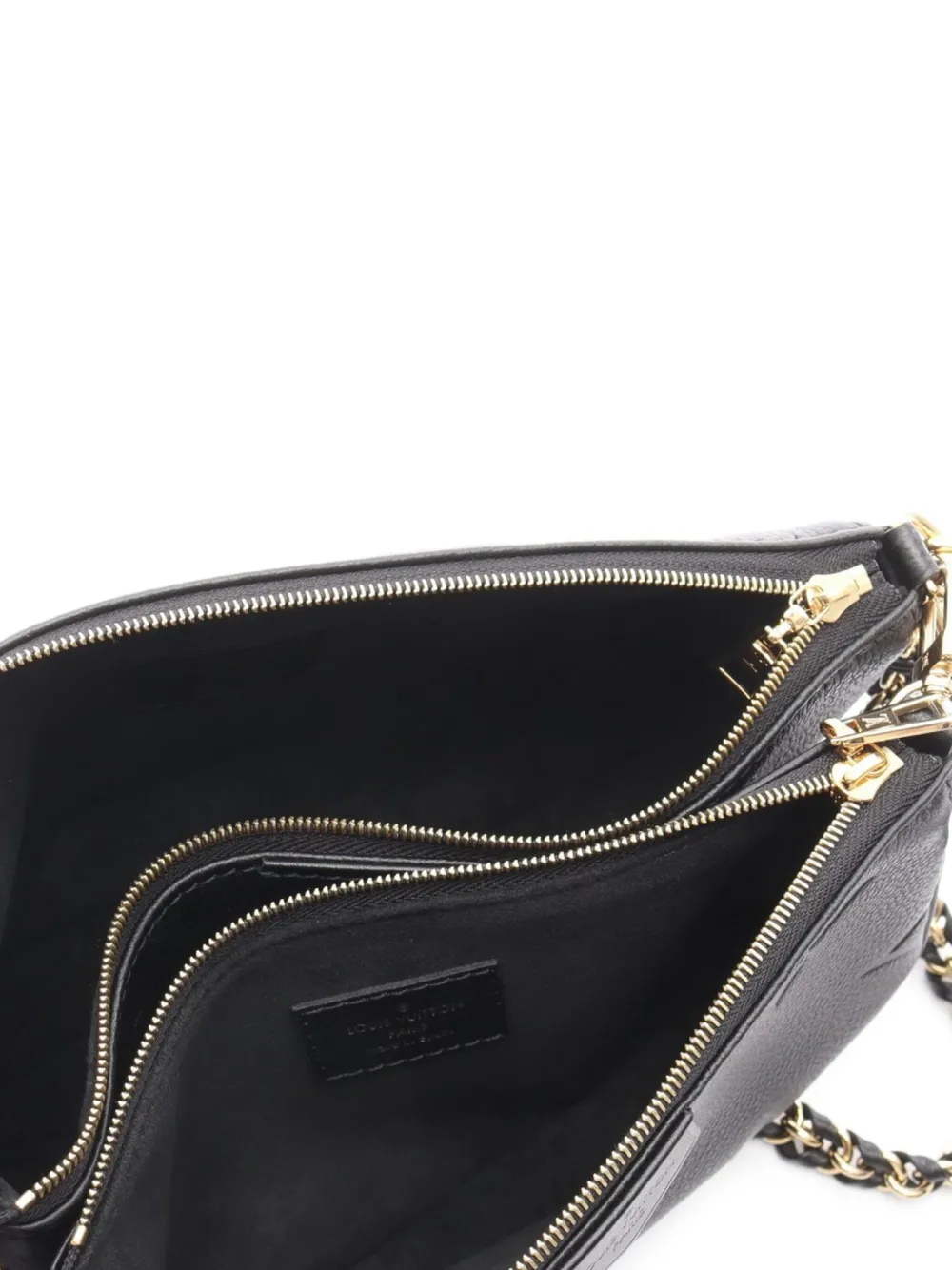 Pre-owned Louis Vuitton 2021 Multy Pochette Monogram Empreinte Shoulder Bag In Black