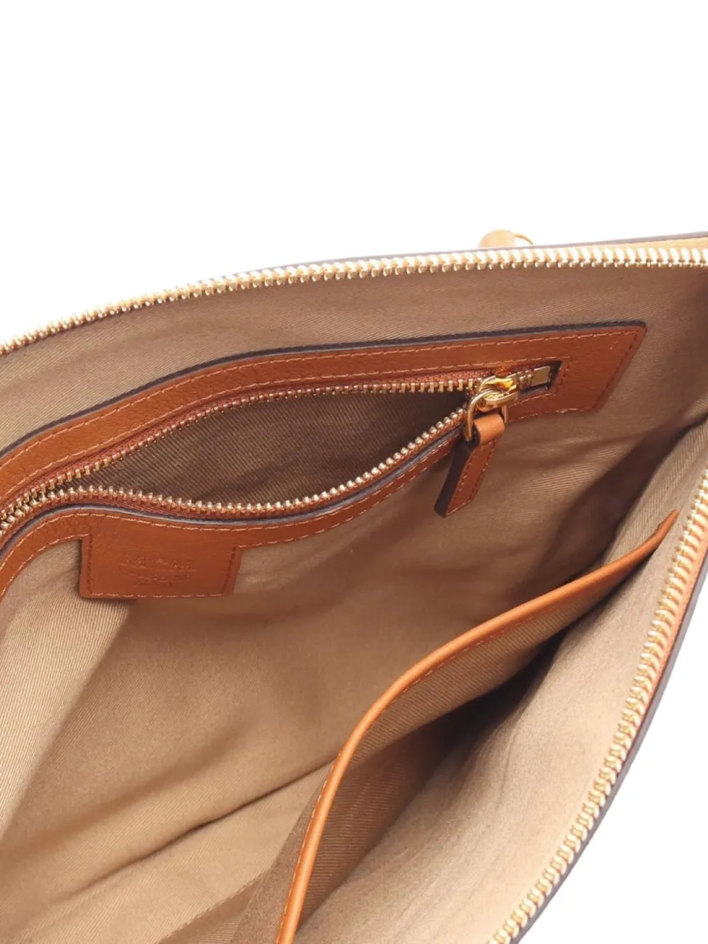 Pre-owned Mcm Small 2010s Visetos Shoulder Bag In Orange