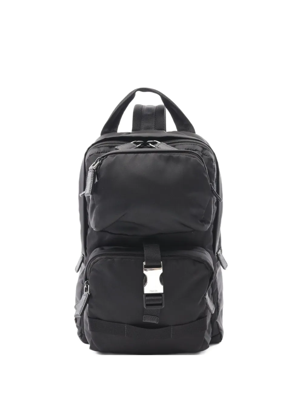 Prada Pre-Owned 2010's buckle-detail backpack | Black | Image 1