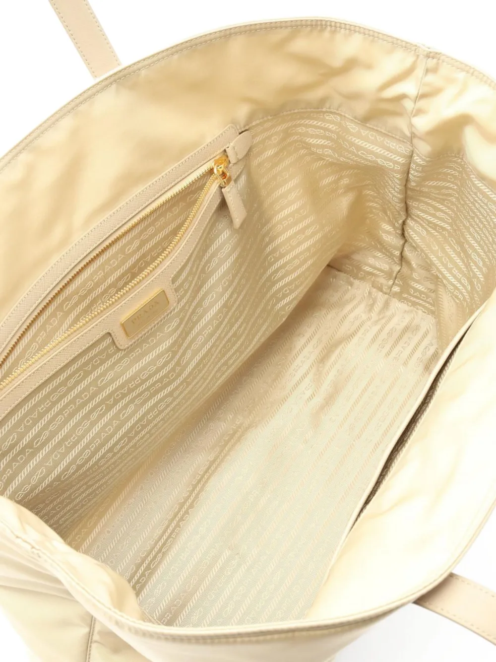 Pre-owned Prada 2020s Re-edition Shoulder Bag In Neutral