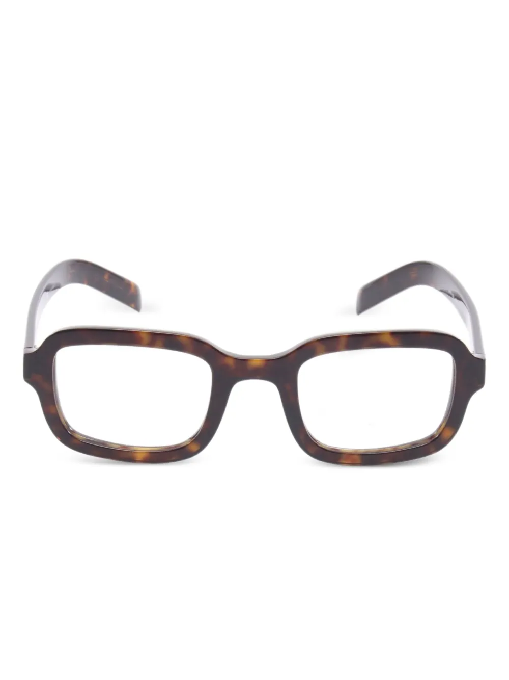 Prada Pre-Owned 2010s rectangle-frame glasses | Brown | Image 1