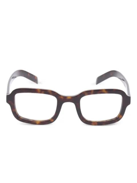 Prada Pre-Owned نظارة بإطار مستطيل من عقد 2010