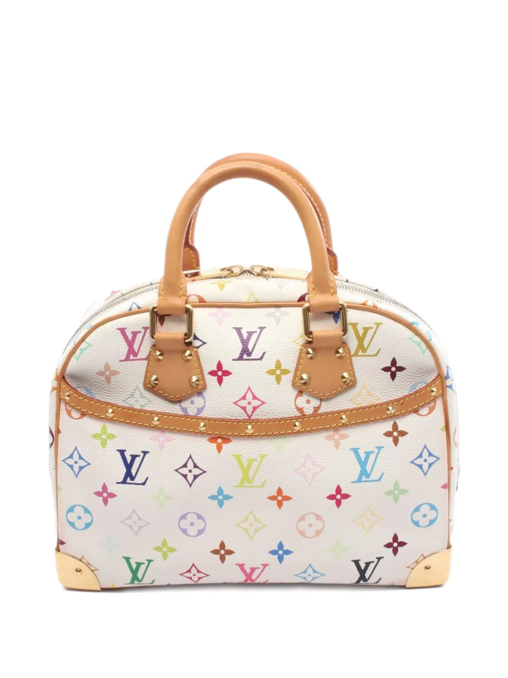 Louis Vuitton Pre-Owned x 村上隆 2005 トゥルービル モノグラム ハンドバッグ - ホワイト Louis Vuitton Pre-Owned x 村上隆 2005 トゥルービル モノグラム ハンドバッグ - ホワイト