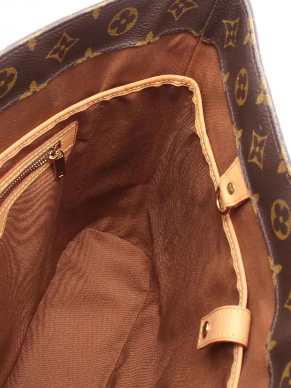 Pre-owned Louis Vuitton 2001 Vivian Gm Monogram Shoulder Bag In Brown