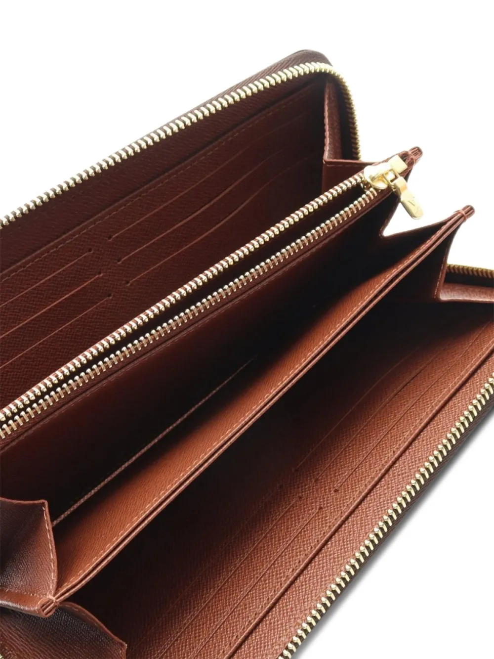 Pre-owned Louis Vuitton 2021 Monogram-canvas Zip-around Wallet In Brown