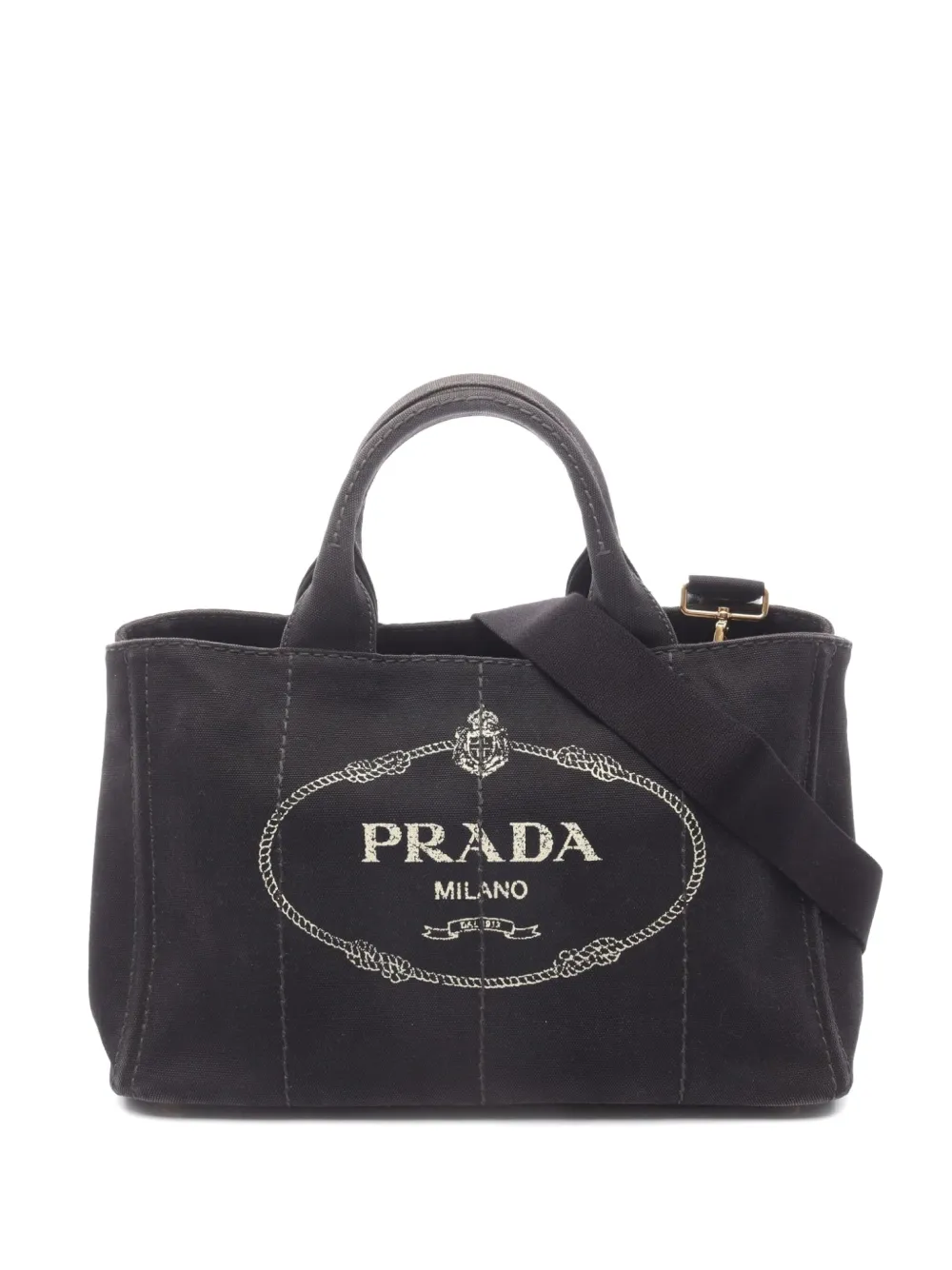 Prada Pre-Owned 2000s Canapa tote bag | Black | Image 1