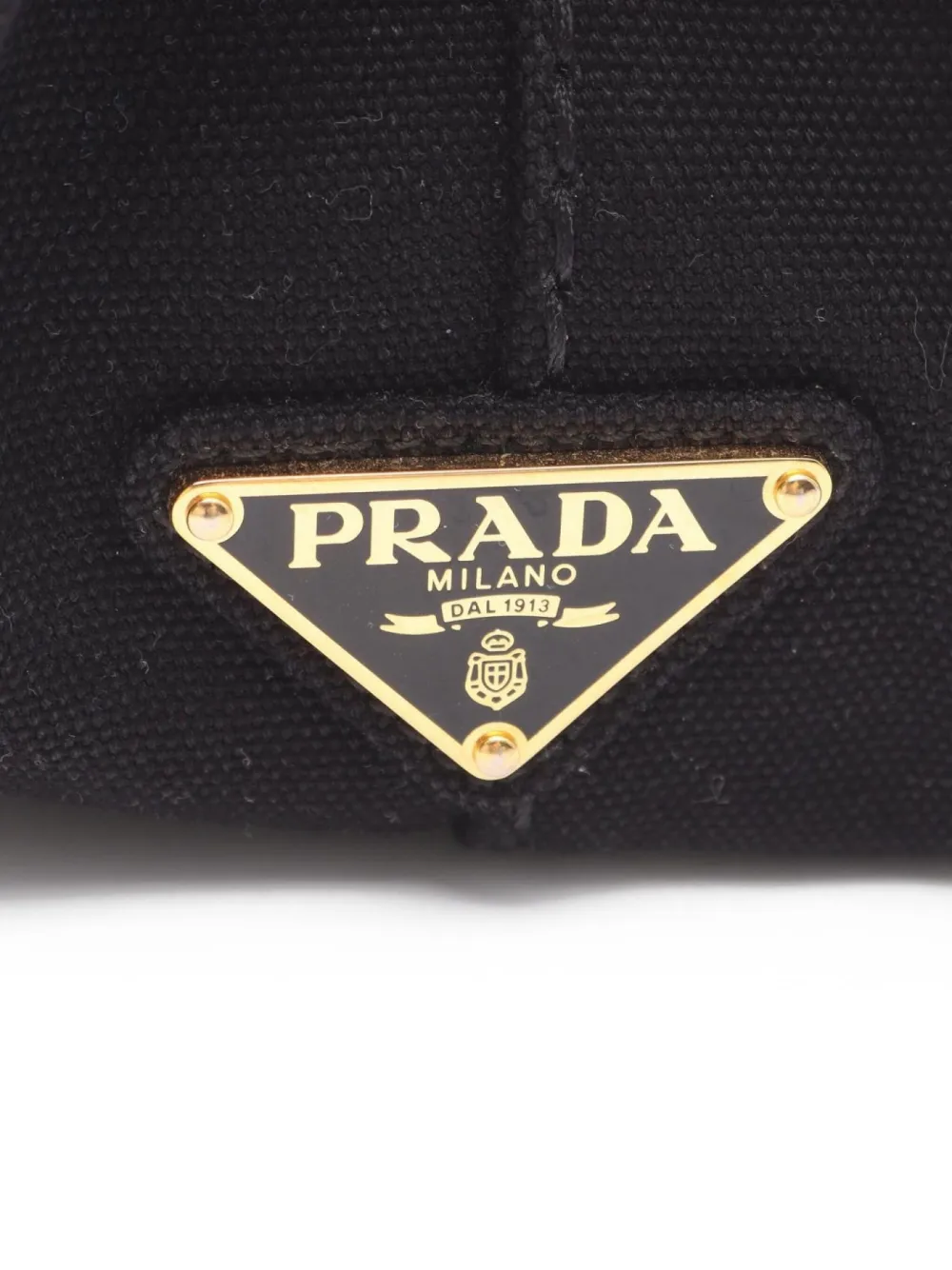 Pre-owned Prada 2000s Canapa Tote Bag In Black
