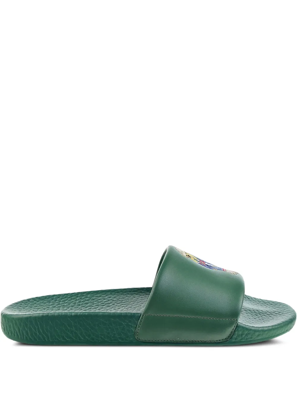 Polo Ralph Lauren Slippers met geborduurde beer Groen