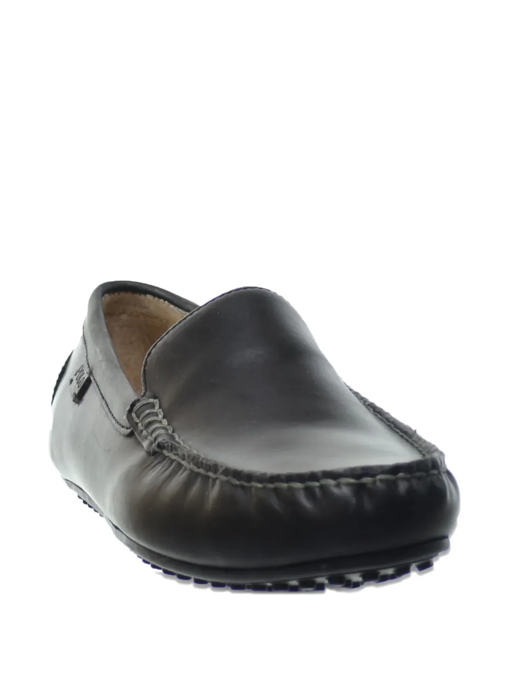 Polo Ralph Lauren Woodley Smooth Pull Up leather loafers - Zwart