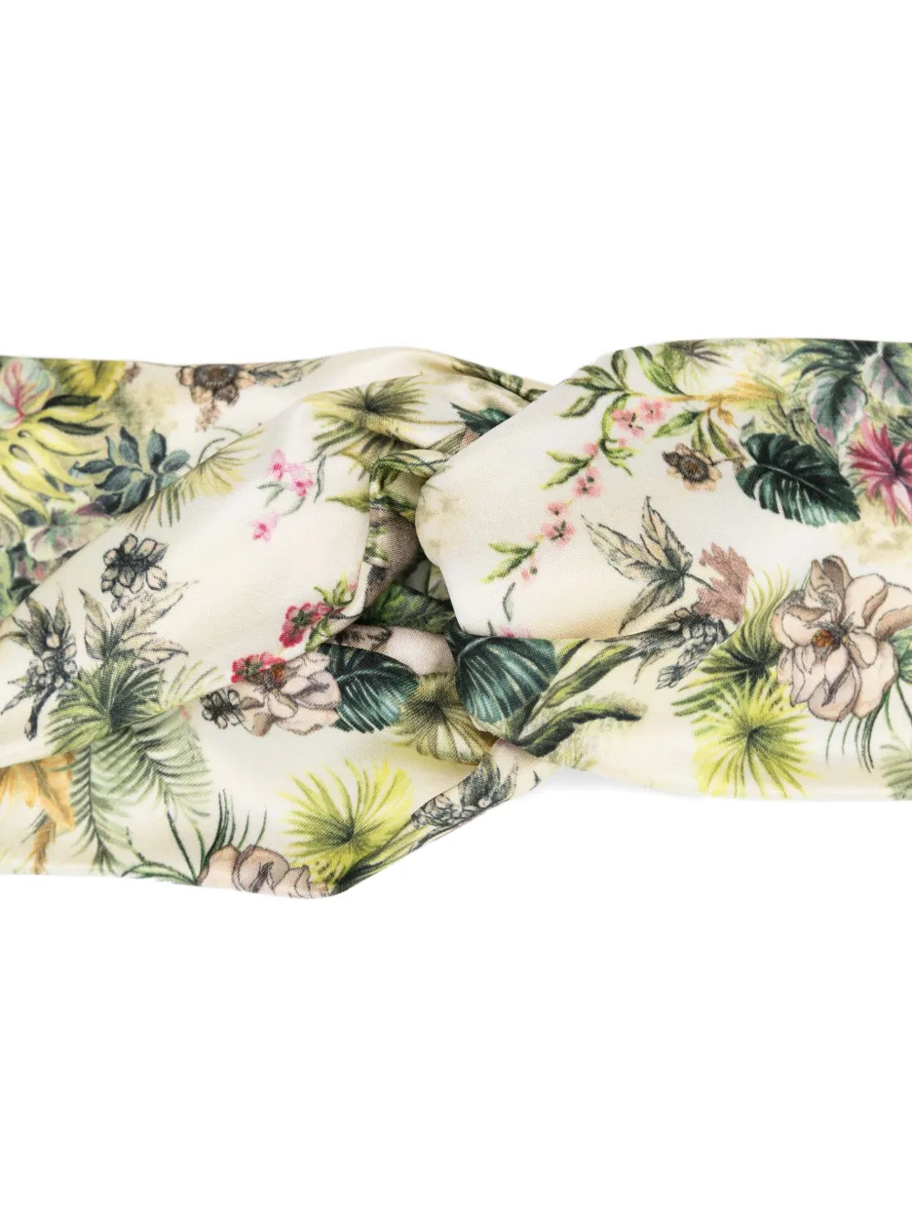 Elie Saab Haarband met bloemenprint U2E04 NATURAL