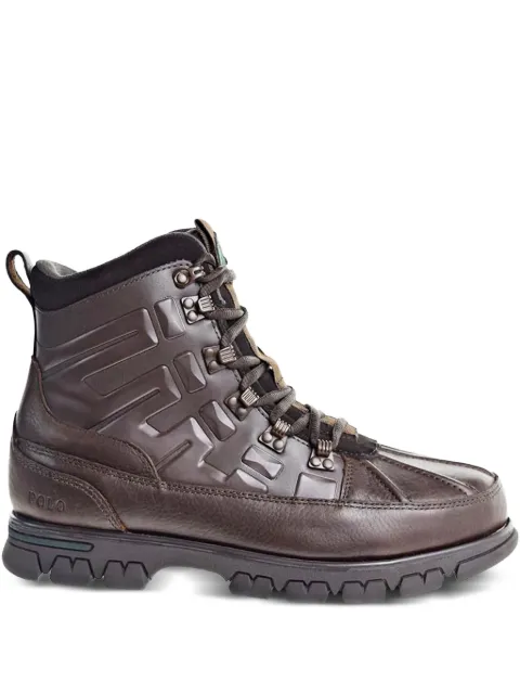Polo Ralph Lauren lace-up leather chelsea boots